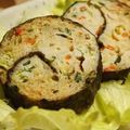 shinyui's cooksnap of when they made 鶏挽肉の簡単海苔巻き.
