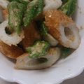 ユメラ's cooksnap of when they made ★夏の小鉢★オクラのナムル.