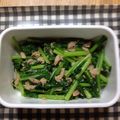 ひなママ74's cooksnap of when they made 超簡単☆小松菜とツナの炒め物☆.
