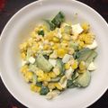 こたつねこくん's cooksnap of when they made 角切キュウリコーンのからしマヨ卵和え★.