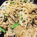 Kohapo's cooksnap of when they made 簡単！れんこんと挽肉のきんぴら.