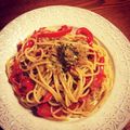 にゃにゃこ♪'s cooksnap of when they made とろけるパプリカとアンチョビのスパゲティ.