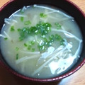 animo365's cooksnap of when they made 便秘予防＊ゴボウとえのきの味噌汁.