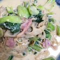 まいてぃkak's cooksnap of when they made 青梗菜としめじ＊豆乳で和風クリーム煮.