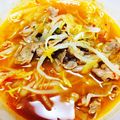 てくしー's cooksnap of when they made 韓国料理ーうま辛いキムチと豆もやしスープ.