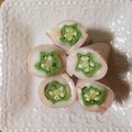 もぐもぐスヌーピー♡'s cooksnap of when they made ☆オクラとチーズのハム巻きおつまみ☆.