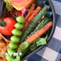 ゆりまんま's cooksnap of when they made にんじんといんげんの胡麻和え.