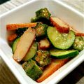 モルスア's cooksnap of when they made オクラとさつまの簡単たらこ和え.