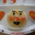 のんぷ's cooksnap of when they made 1歳の誕生日アンパンマンプレート.
