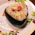 かんちゃん☆☺︎'s cooksnap of when they made 焼きたらことチーズの玄米おにぎり～.