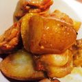 HMまま's cooksnap of when they made 鶏肉とじゃが芋のごまみそ煮♫♬.