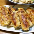 B子chan's cooksnap of when they made 【焼き鳥屋の裏メニュー】豆腐の豚バラ巻き.