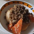 きらり流れ星's cooksnap of when they made 圧力鍋で挽肉のカレー肉じゃが.