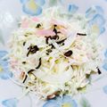 ジンベえちゃん's cooksnap of when they made 簡単☆春キャベツとハムの塩昆布マヨサラダ.
