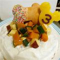 Cｈoｃo's cooksnap of when they made ★犬用★バースデーケーキ♫.