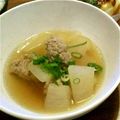 麻's cooksnap of when they made 冬瓜と肉団子のすまし汁.
