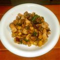 アイコ０９１５'s cooksnap of when they made さつま芋と鶏肉の中華風炒め.