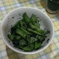 ラリー＆サラ's cooksnap of when they made ささげのごま和え.
