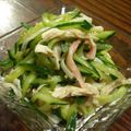 ねとさん's cooksnap of when they made 簡単☆ささみとキュウリの中華風サラダ.