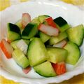 あ～ちゃんさ～ちゃん's cooksnap of when they made きゅうりとカニカマの胡麻ポン酢和え～♪♪.