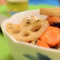 あさみ1979's cooksnap of when they made 鶏肉 蓮根 人参の煮物.