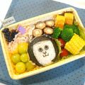 sacoママ's cooksnap of when they made キャラ弁☆オカザえもんのおにぎり.