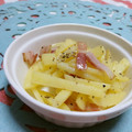 赤い電話's cooksnap of when they made 千切りじゃがいもとベーコンの炒め物.