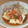 きらり流れ星's cooksnap of when they made 味付け楽チン☆舞茸キムチ肉豆腐.