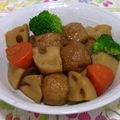 はやみちゃん's cooksnap of when they made 鶏肉とレンコンの煮物.