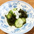 まる母's cooksnap of when they made キュウリとワカメの酢の物おろし和え.