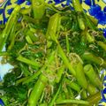 ayacotton's cooksnap of when they made 空芯菜とじゃこのニンニク炒め.