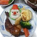ichichi10's cooksnap of when they made 簡単☆サンタさんおにぎり.