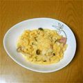 えんたろちゃん's cooksnap of when they made 簡単激ウマ！牛乳でマカロニカルボナーラ♡.