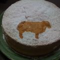 美和マミー's cooksnap of when they made 思い出の味☆ふわふわ☆こひつじケーキ.