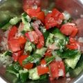 みちよちん's cooksnap of when they made 叩きキュウリと生バジルでサラダを～♪.