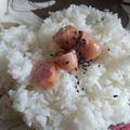 ママんま's cooksnap of when they made ウインナー♡おにぎり.