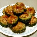 はまゆっき's cooksnap of when they made ゴーヤのチーズ肉詰め.