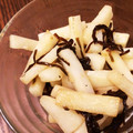 たくまぁ's cooksnap of when they made かんたんおつまみ♪長芋の塩昆布炒め.