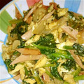 ﾁｮｺ中's cooksnap of when they made ほうれん草たまごのオイマヨ炒め.