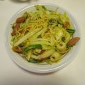 ちょりちょり♡'s cooksnap of when they made レンジで簡単!!　カレー焼きそば♡.
