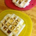 coco112's cooksnap of when they made 黒胡麻きな粉黒蜜かけ☆モッフル.
