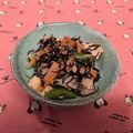 龍青空ママ's cooksnap of when they made 豆腐としいたけの塩炒めひじき入り.