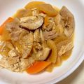 ◇あいす◇'s cooksnap of when they made 鶏肉＆大根＆人参＆油揚げの煮物.