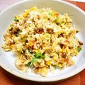 卯月のうさぎ２０１４'s cooksnap of when they made 栄養詰め込み!!納豆チャーハン♪.