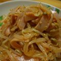 ｷﾗｷﾗﾎﾞｼ's cooksnap of when they made ✿もやしとハムの❀コチュジャン和え✿.