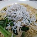 かぴーな's cooksnap of when they made 釜揚げしらすの柚子こしょうペペロンチーノ.