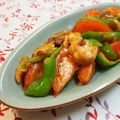 バカリャウ's cooksnap of when they made ささ身とトマトのオイスター炒め.