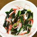 早起きまま's cooksnap of when they made お手軽、カニカマきゅ～りのもずく酢☆.