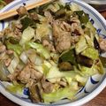 とろけい's cooksnap of when they made 豚肉・ピーマン・なす・キャベツの炒め物.