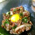 みゅー16211's cooksnap of when they made 居酒屋ご飯☆かつおユッケ♪.